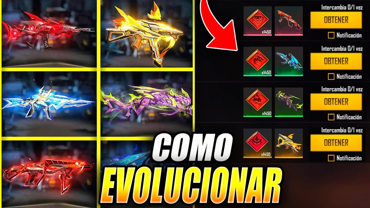 todo lo que necesitas saber sobre las armas evolutivas en free fire y como obtenerlas guia completa